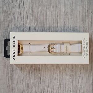 Anne Klein leather apple watch band